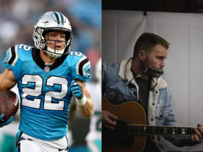 Christian McCaffrey shreds keyboard solo at Zach Bryan concert