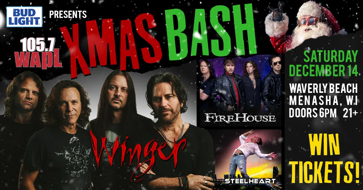 Wapl Christmas Bash 2022 Contest: Wapl Xmas Bash 2019 | 105.7 Wapl | Wisconsin's Classic Rock