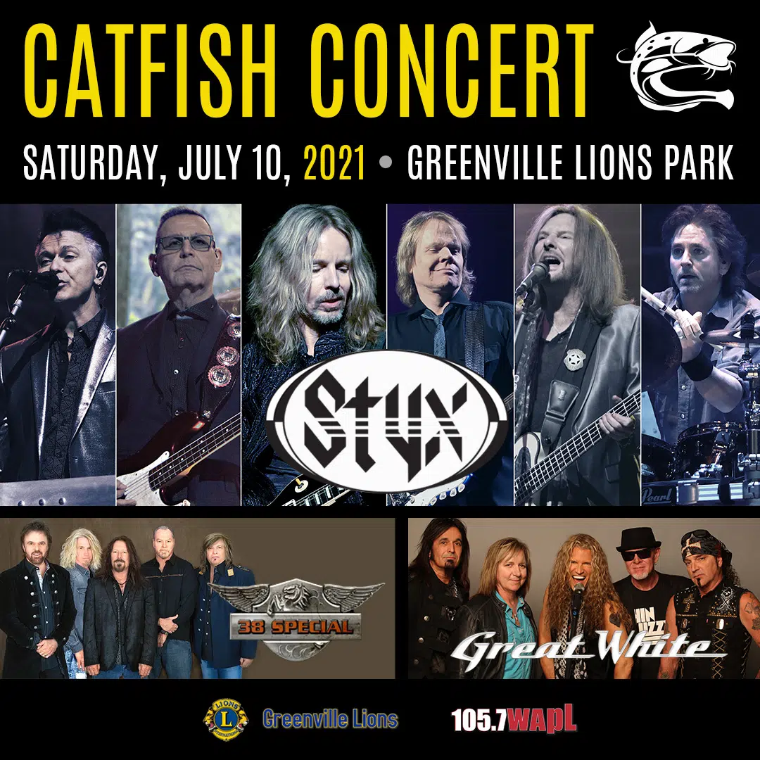 Greenville Lions Catfish Concert NEW DATE 105.7 WAPL Wisconsin's