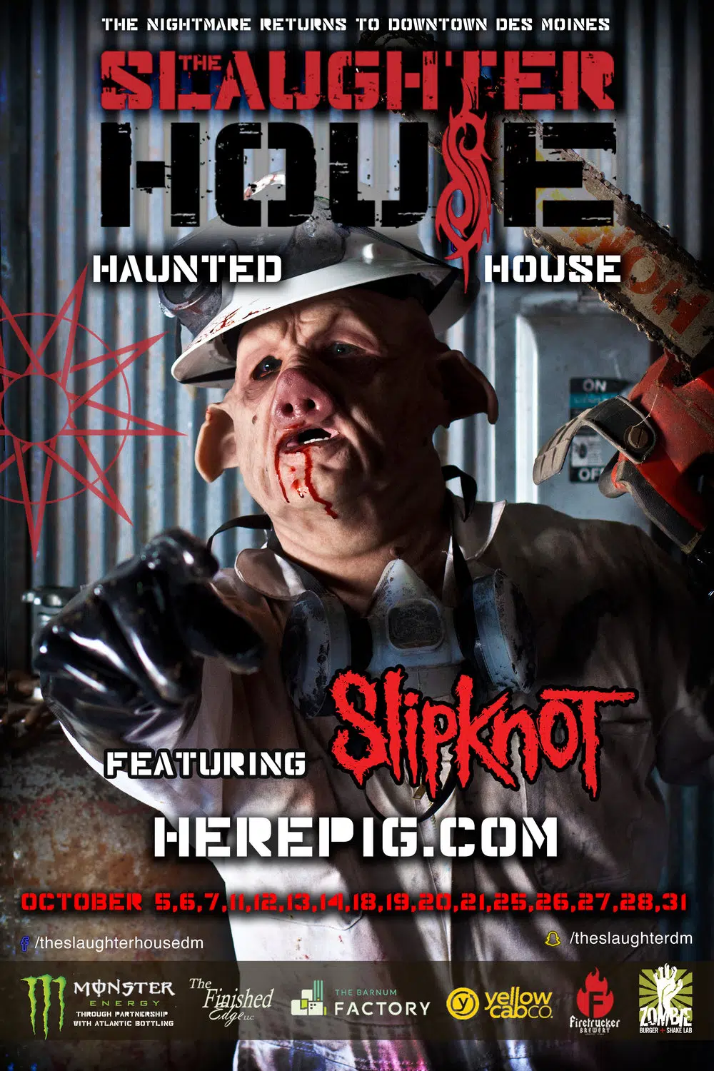 First Look At Slipknot Theme Haunted House In Des Moines Iowa [VIDEO