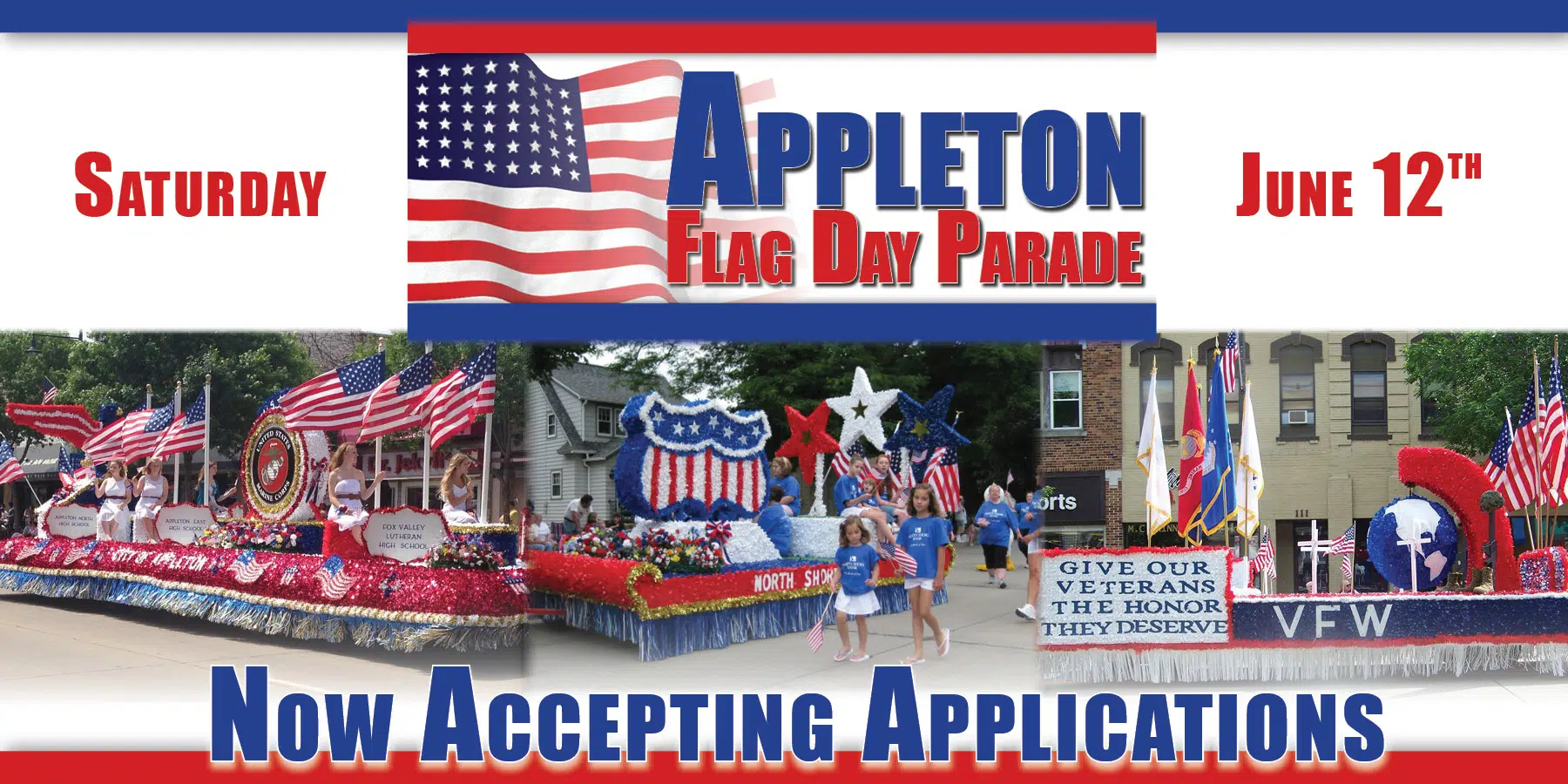 Appleton Flag Day Parade on, no Memorial Day Parade WHBY