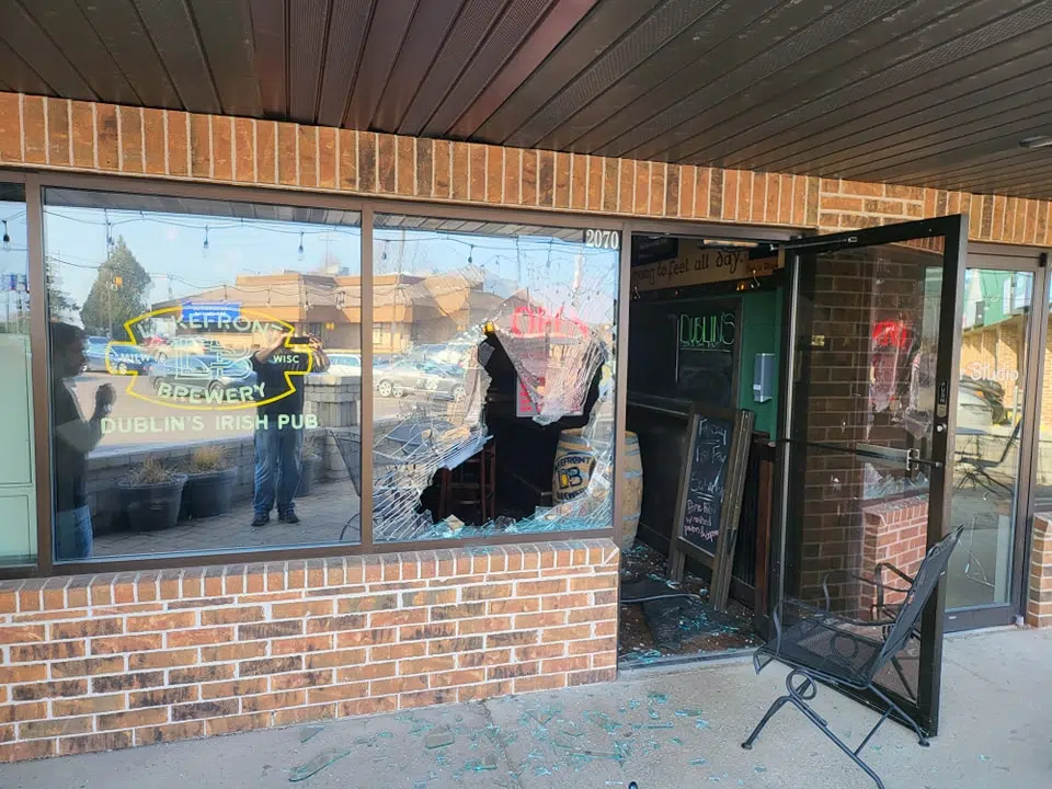 Oh Deer Oshkosh bar damaged after herd visit 105.7 WAPL Wisconsin