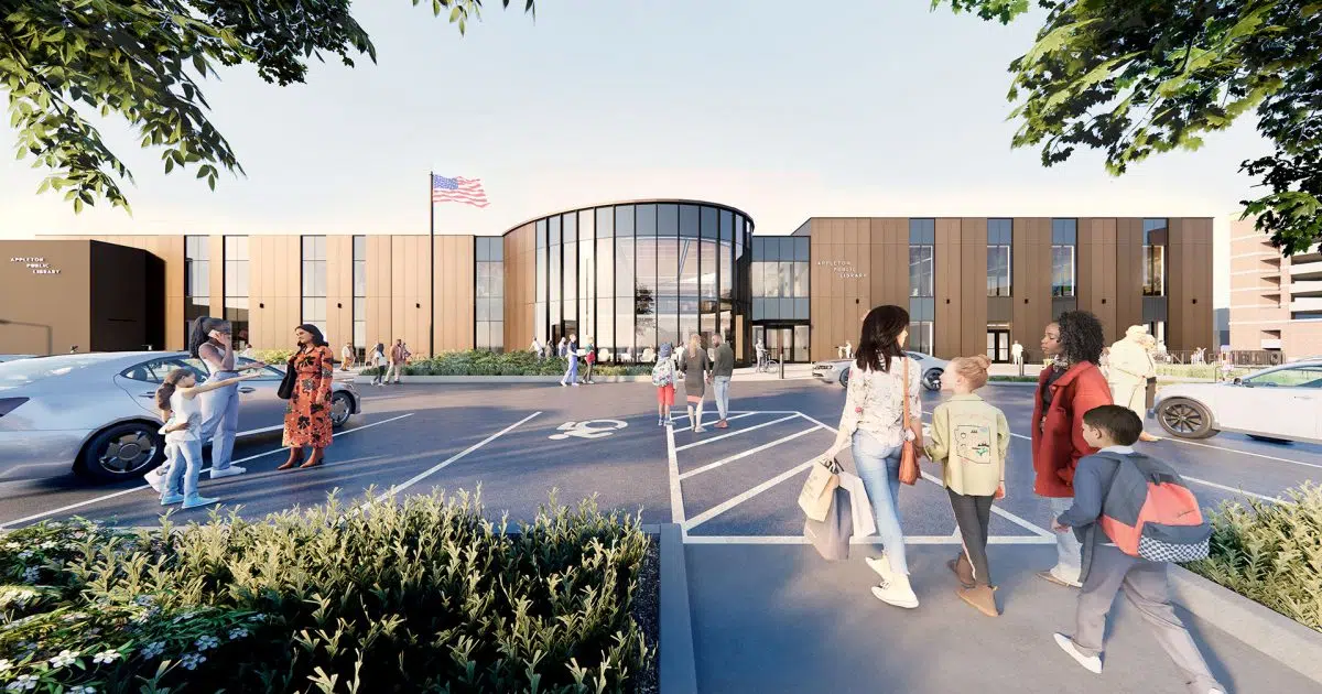 Updated renderings of remodeled Appleton library released Razor 94.7