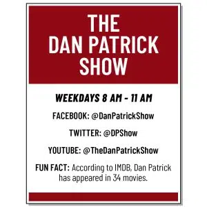 Listen to The Dan Patrick Show weekdays from 8A-11A on The Score!