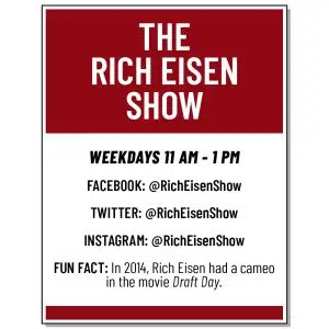 Catch The Rich Eisen Show on The Score weekdays from 11A-1P!