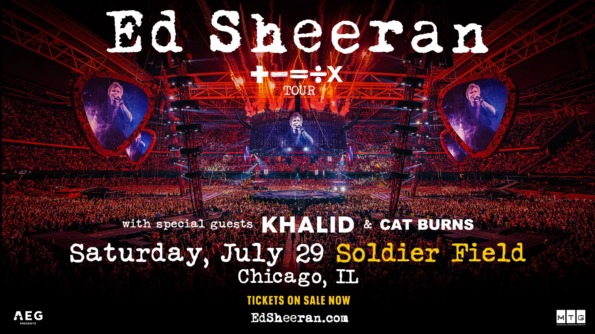 Contest Ed Sheeran At Soldier Field The 1 Hit Music Station 95 9 Kiss Fm