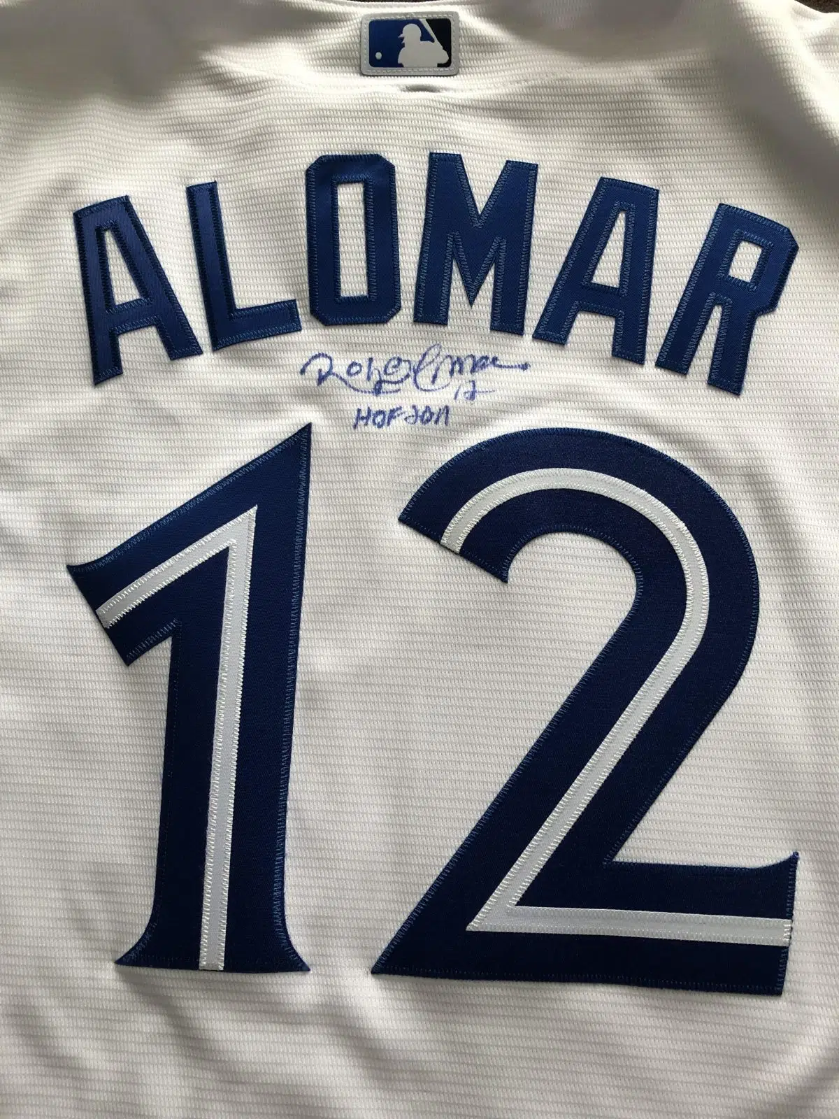 Roberto Alomar autographed Jersey (Toronto Blue Jays)