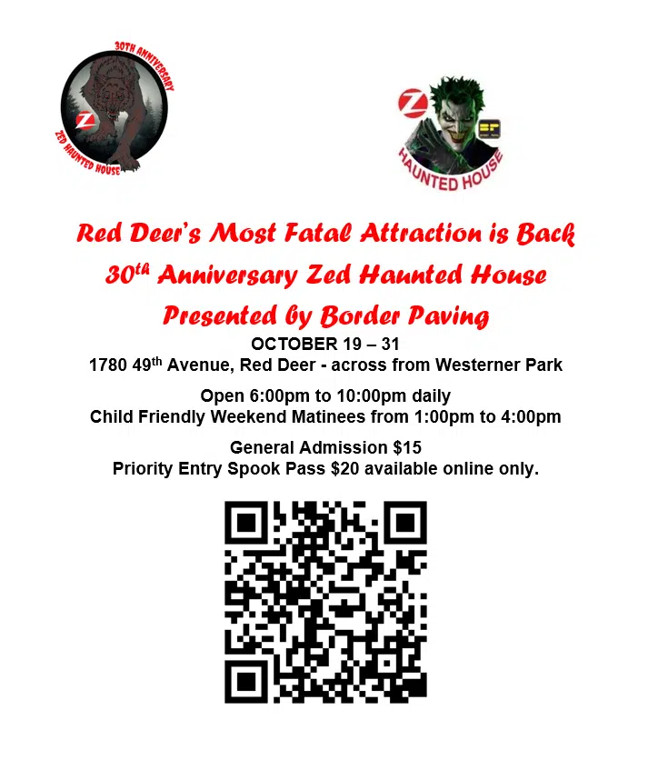 Zed's Haunted House 30th Anniversary Z 98.9 Red Deer's Classic Rock