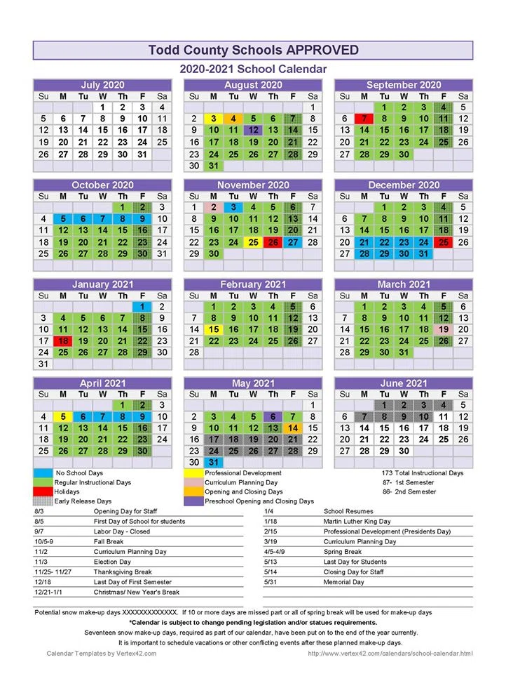 Todd County School Board approves calendar for next year WHOP 1230 AM