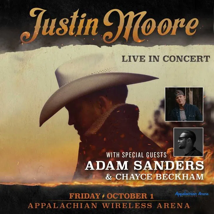 Justin Moore Set to Perform in Pikeville K94.7 WKLW FM East