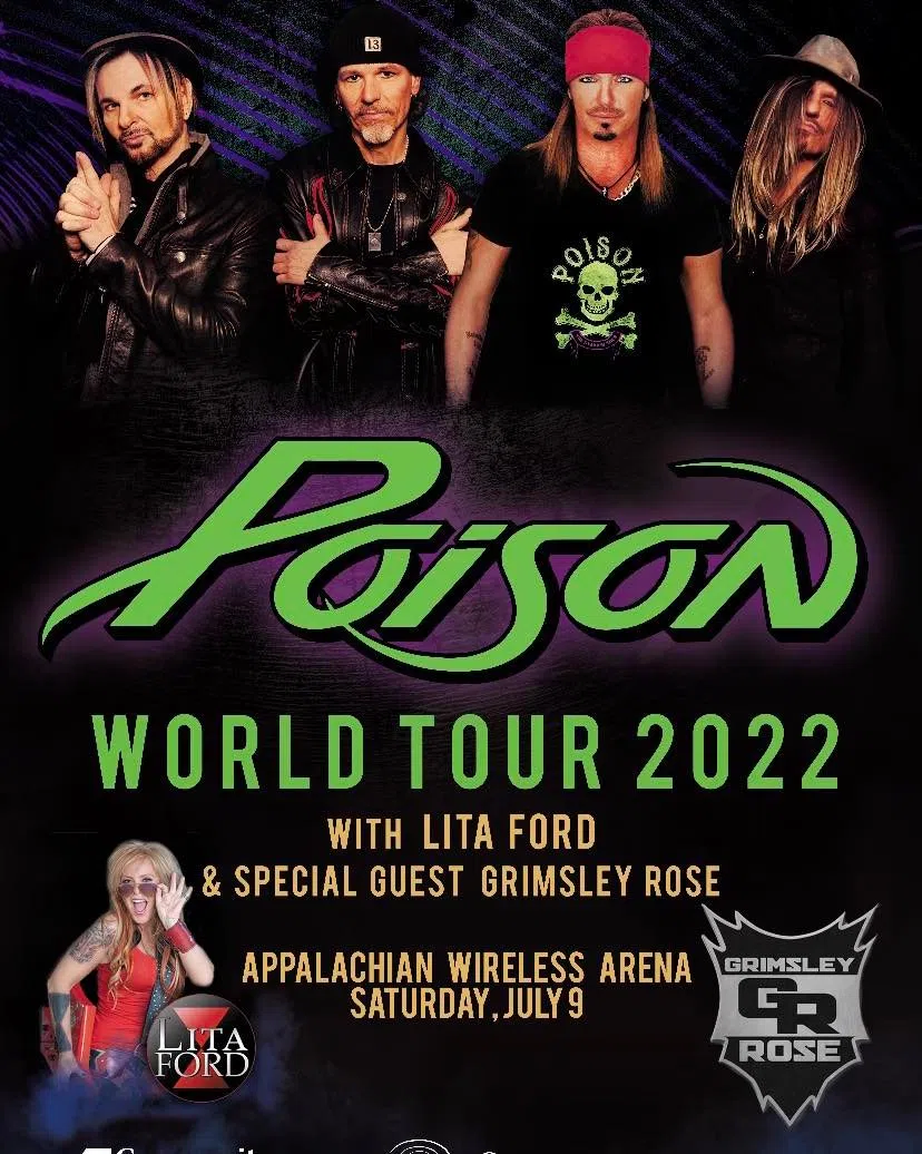 Poison World Tour 2022 Coming to Pikeville WSIP FM 98.9 New Country