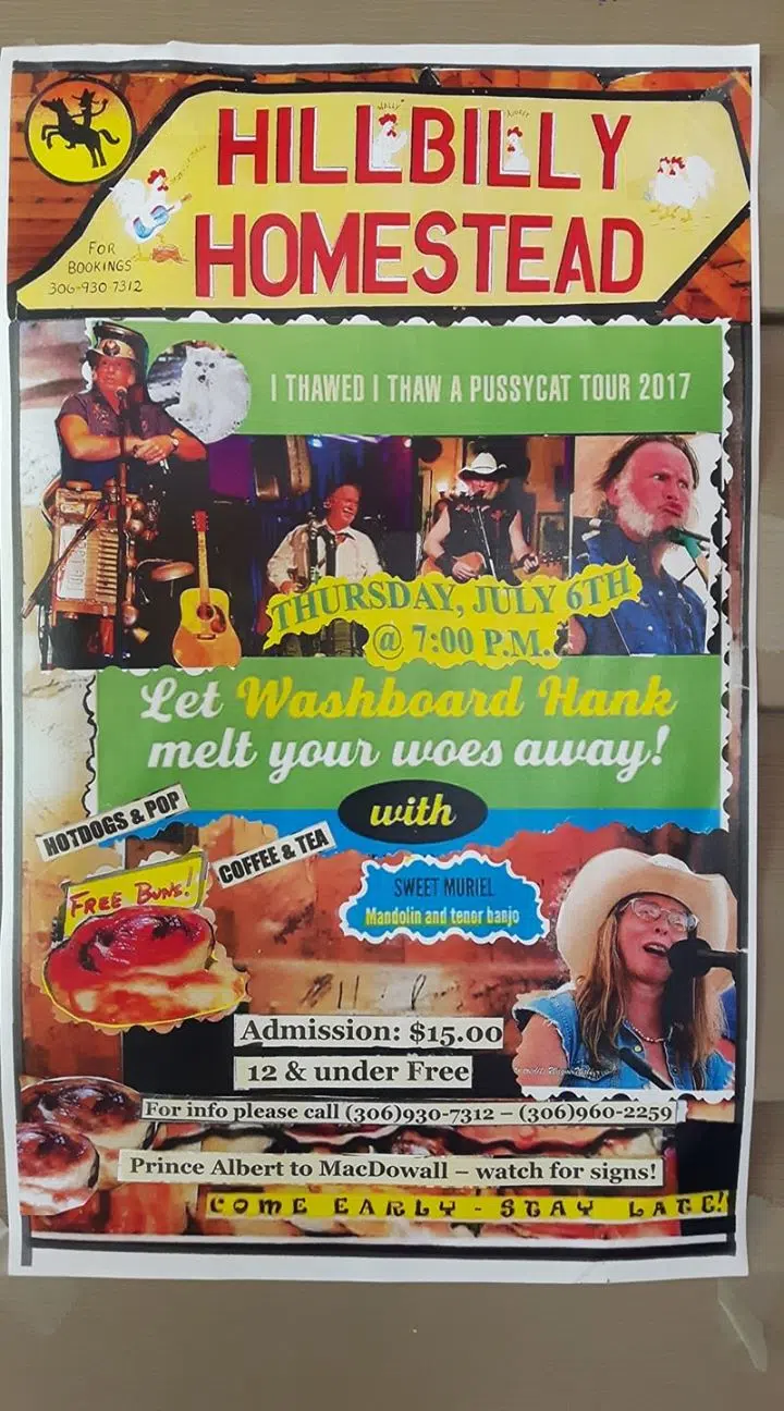 Washboard Hank and Murial Mountain at Hillbilly Homestead paNOW