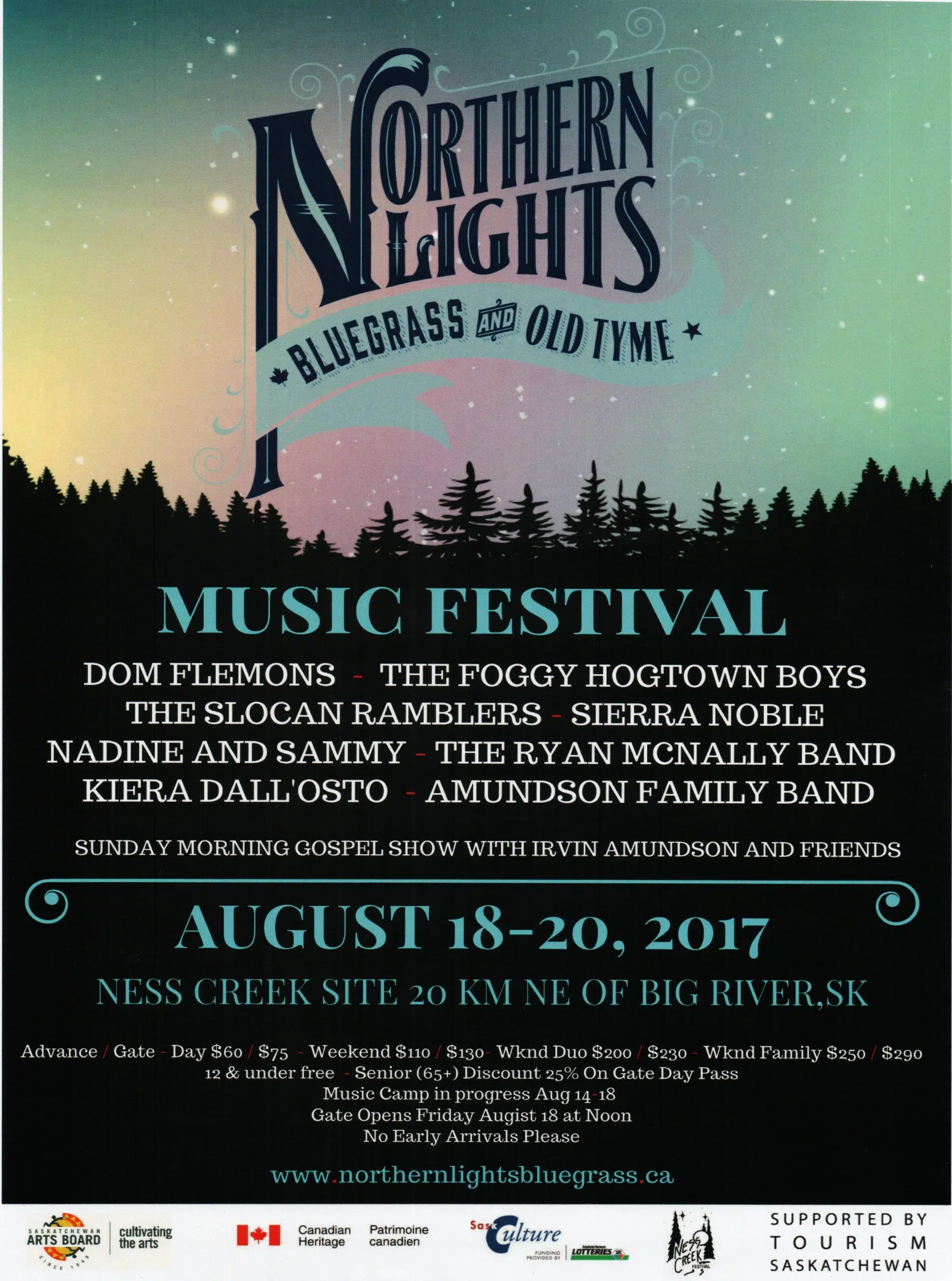 Northern Lights Bluegrass and Old Tyme Music Festival | paNOW