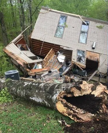 Tree Falls On Cabin With Six People Inside At Lake Cumberland