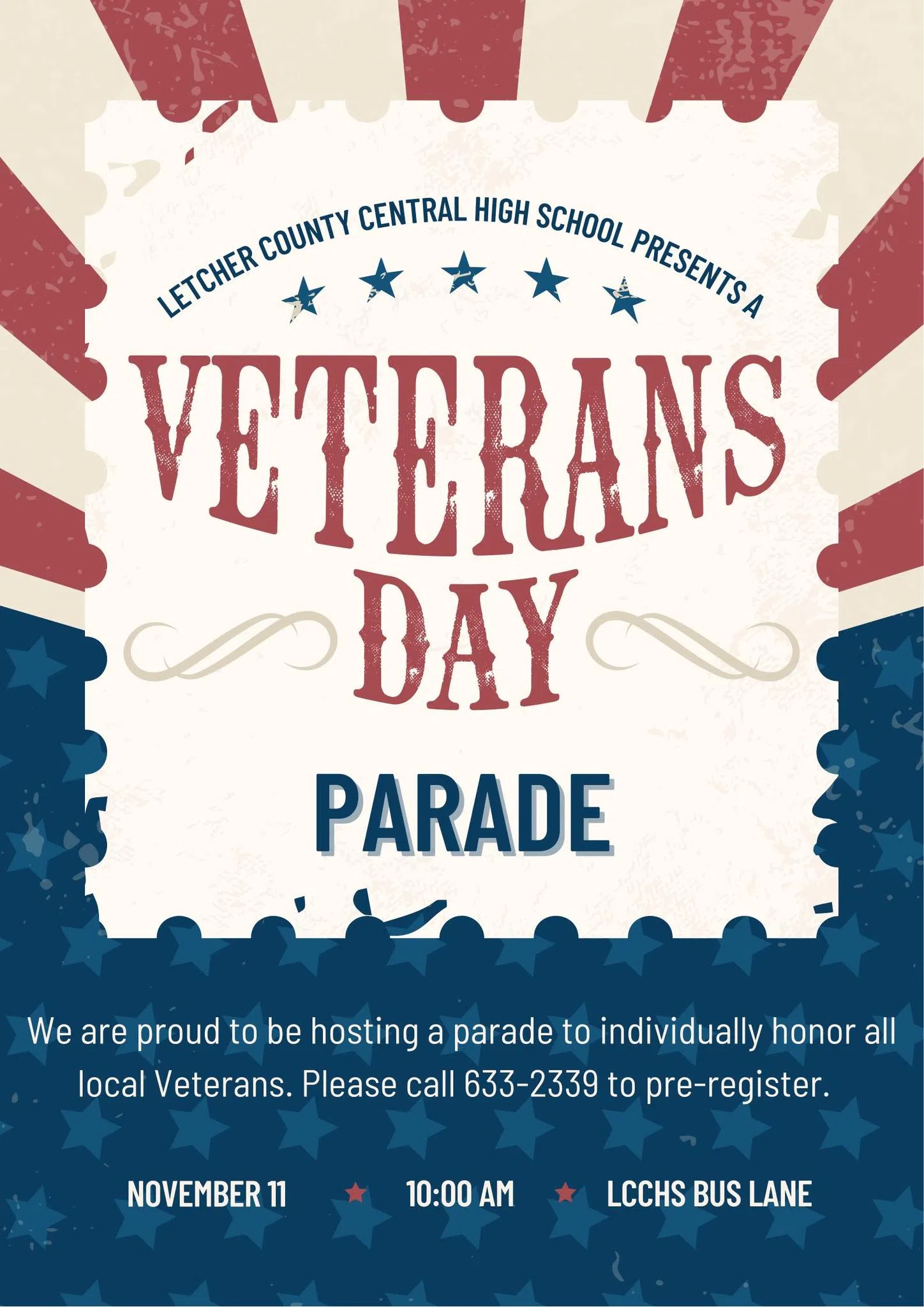 Letcher County Central High School To Host Veterans Day Parade November 11 103 9 Fm The Bulldog Wxkq Lite Rock