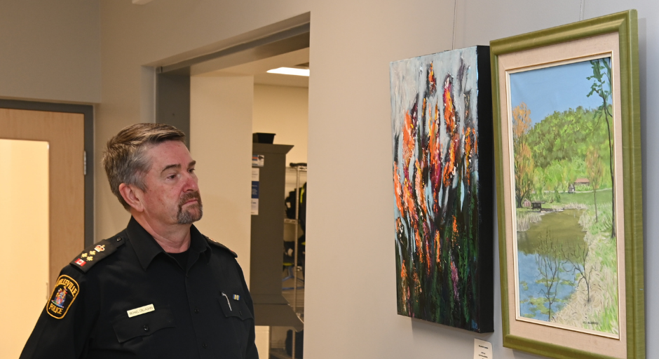 Local artwork featured at the Belleville Police Station - Vimarsana News