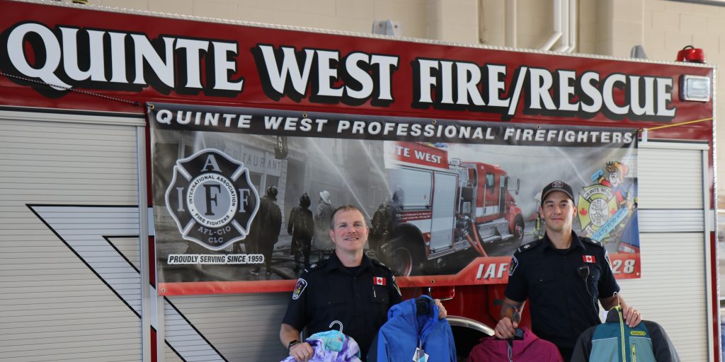 Quinte West firefighters looking for donations for their Coats For Kids program - Vimarsana News