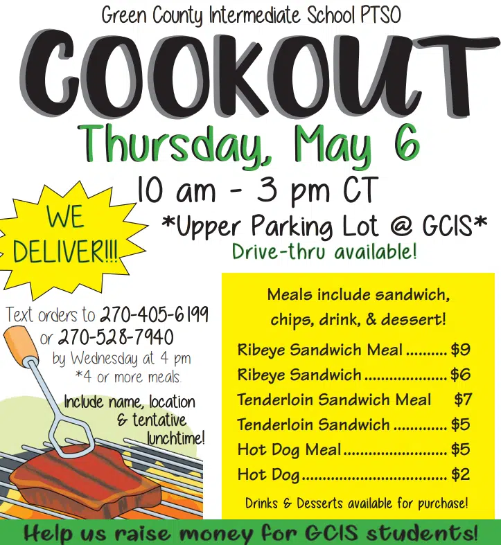 Green County Intermediate School Ptso Cookout Q 104 1 Fm Wckq Today S Top Hits