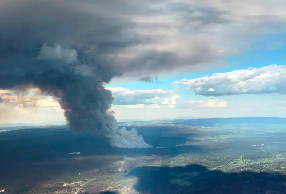 Updated Massive growth in two wildfires in the Kamloops Fire Centre