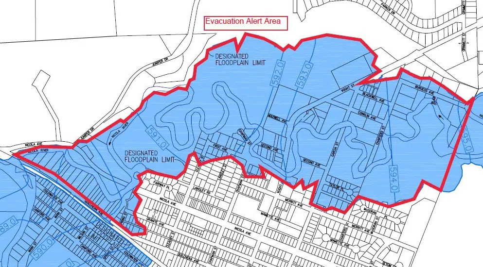 Merritt Evac Map 