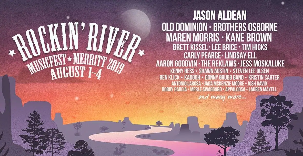 Less than a month to go for the 2019 Rockin’ River Fest in Merritt
