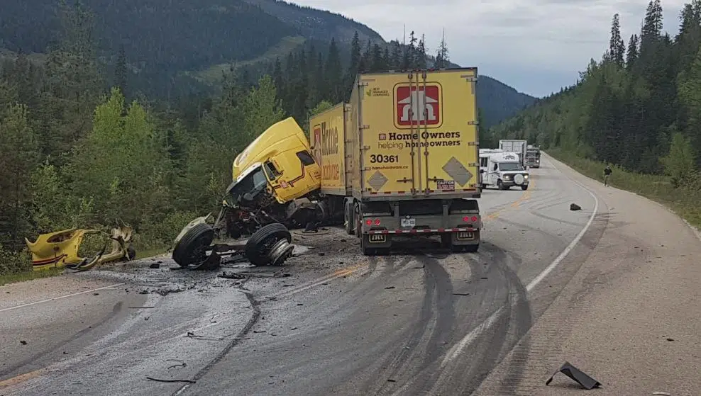 Highway 5 closed north of Blue River after crash involving semi Radio