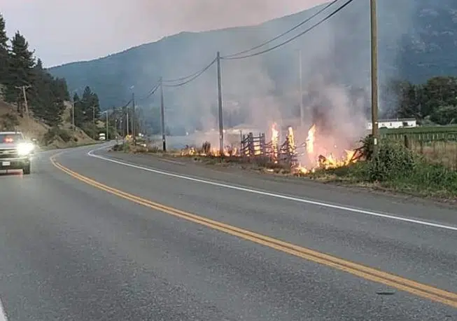 Merritt Rcmp Investigating Series Of Fires Along Highway 8 Likely Caused By Older Model Ford Truck New Country 100 7 Kelowna