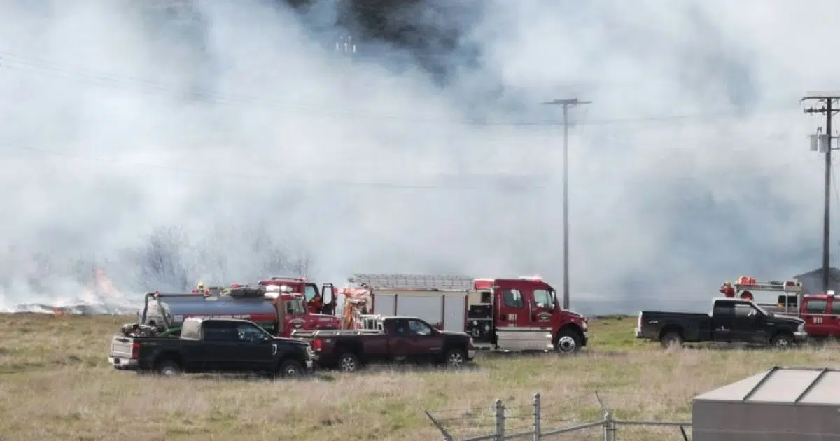 Firefighters battling grassfire west of Pritchard | Radio NL - Kamloops ...