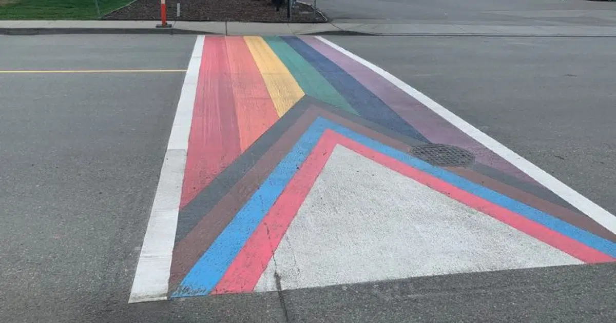 Tk’emlúps installs permanent rainbow crosswalk at Chief Louis Centre ...