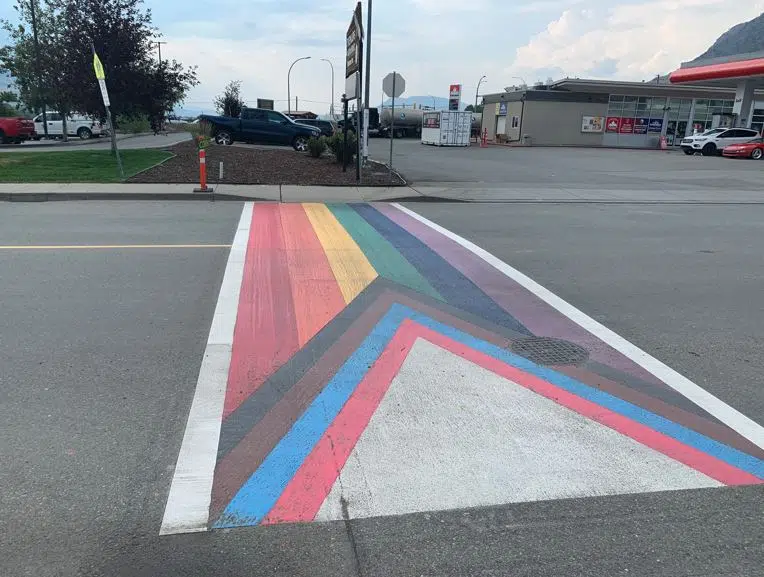 Tk’emlúps installs permanent rainbow crosswalk at Chief Louis Centre ...