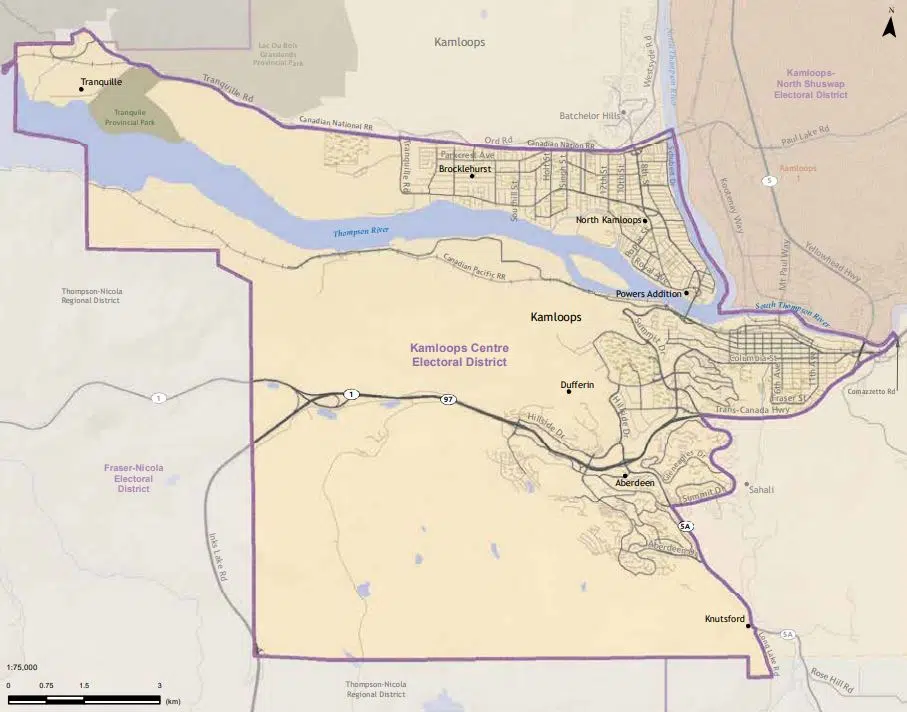 New Kamloopsarea ridings proposed by B.C. Electoral Boundaries