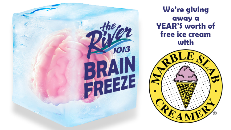 The River's Brain Freeze with Marble Slab Creamery - Vimarsana News