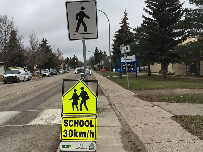 School zones speed limits are back in Saskatoon, now year round