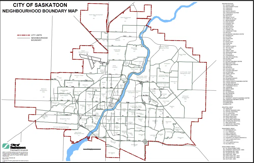 city of saskatoon neighbourhood map Which Neighbourhoods Rank As Best In The City Country 600 Cjww city of saskatoon neighbourhood map
