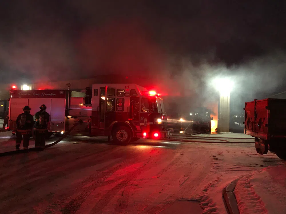 UPDATE Commercial Fire in Saskatoon Country 600 CJWW