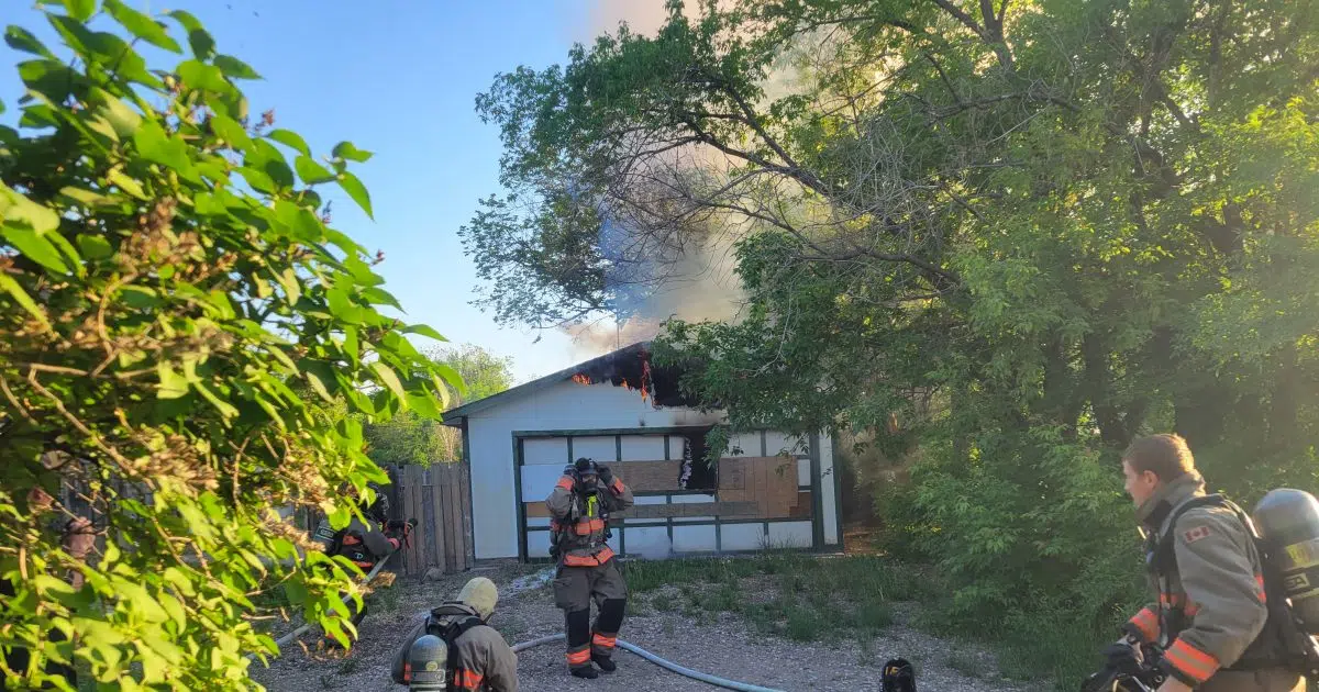 Garage fire in KelseyWoodlawn neighbourhood is suspicious 92.9 The Bull