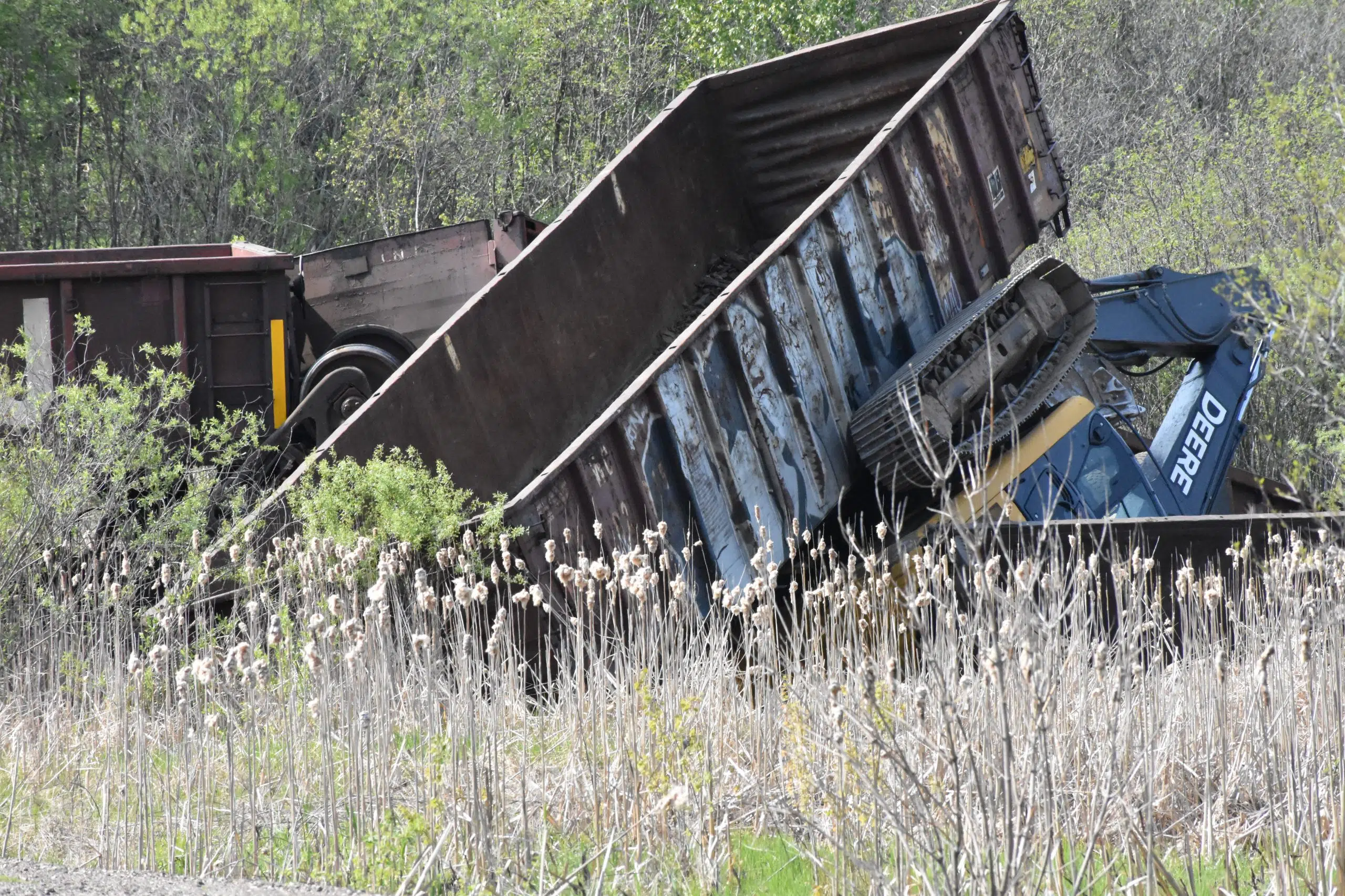 Accident Forces Trail Derailment; Danforth Road Closed