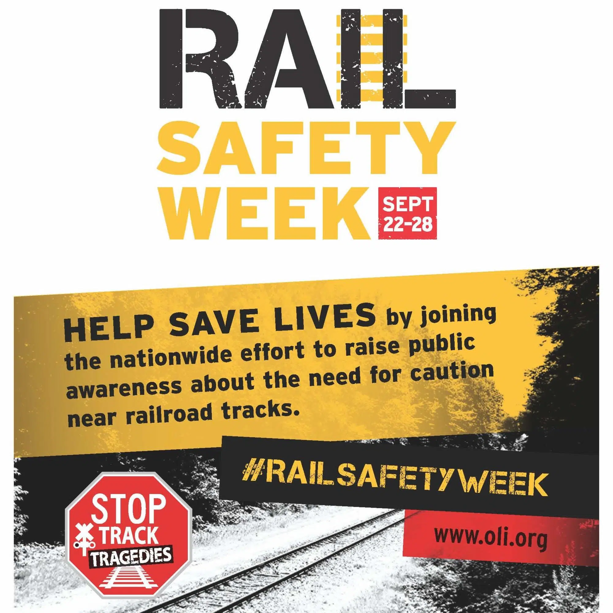 Rail Safety Week Urges Caution Around Train Tracks