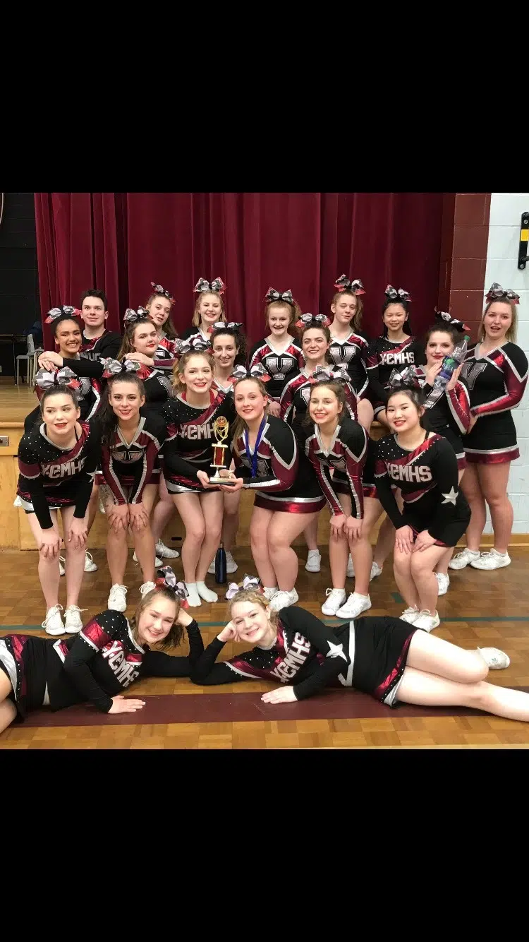 Maple Grove And YCMHS Perform Well At Cheerleading Competition | Y95.5