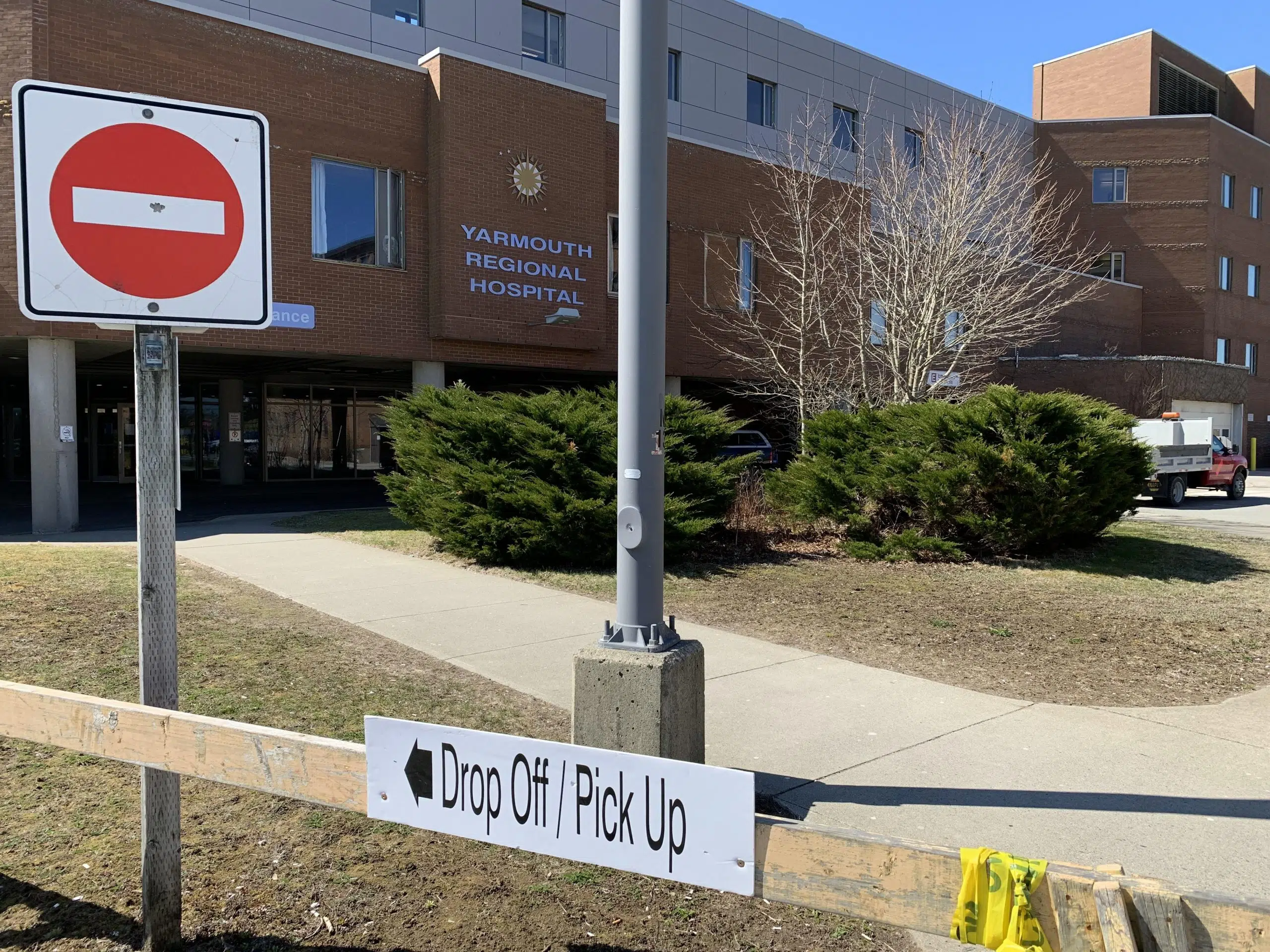 Sidewalk Repairs Ongoing At Yarmouth Regional Hospital | Y95.5