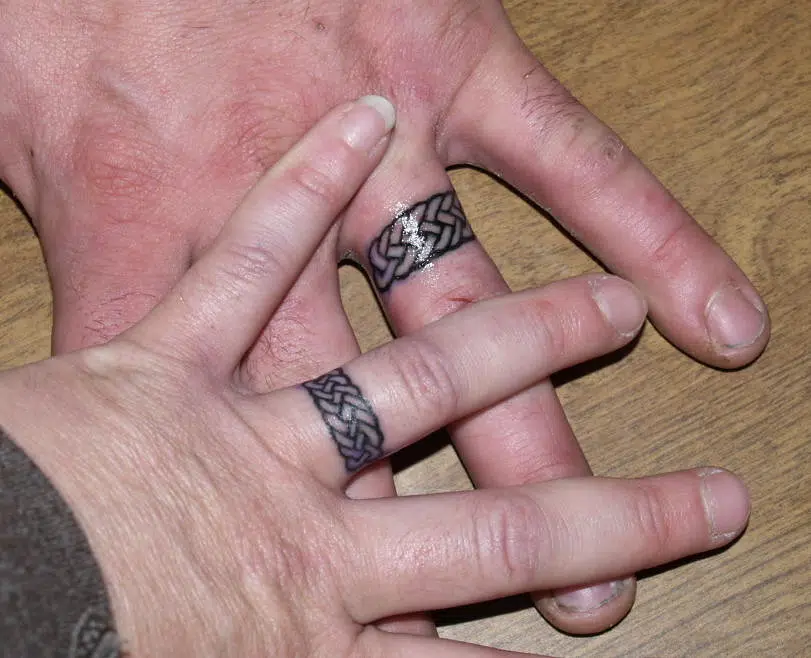 Marriage Ring Finger Tattoo