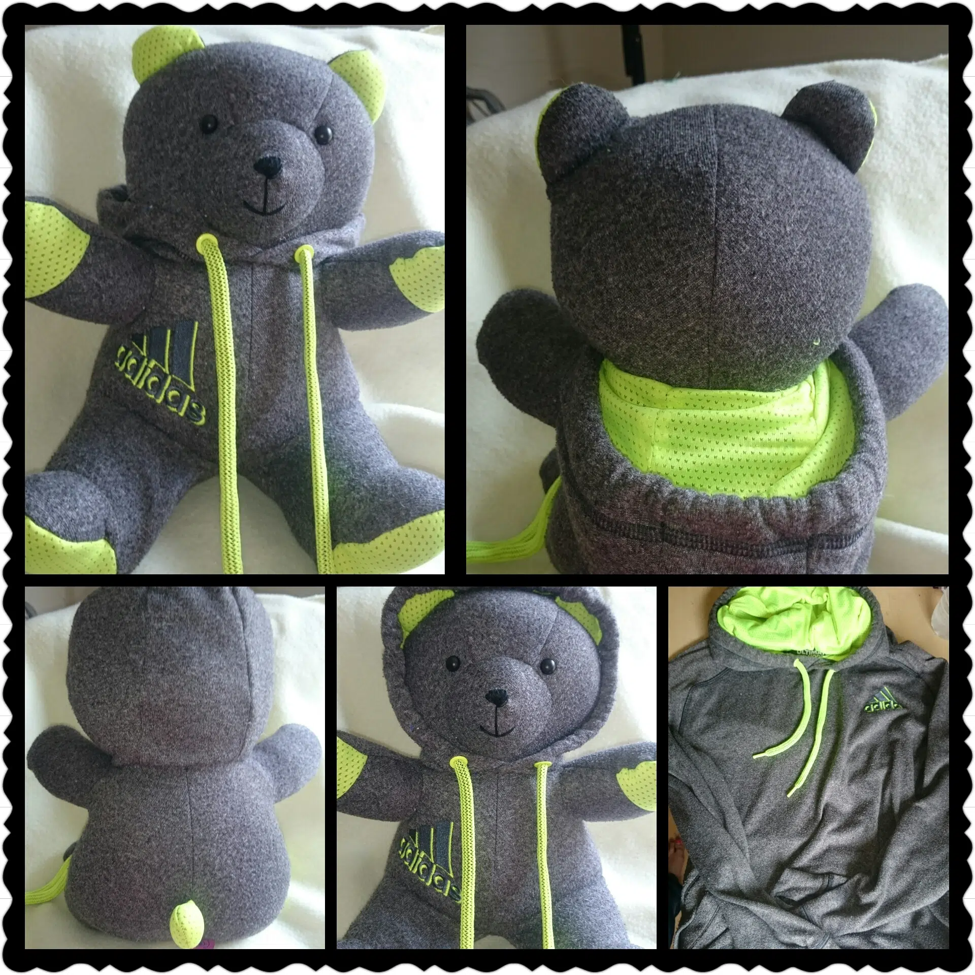 teddy bear from loved ones clothes