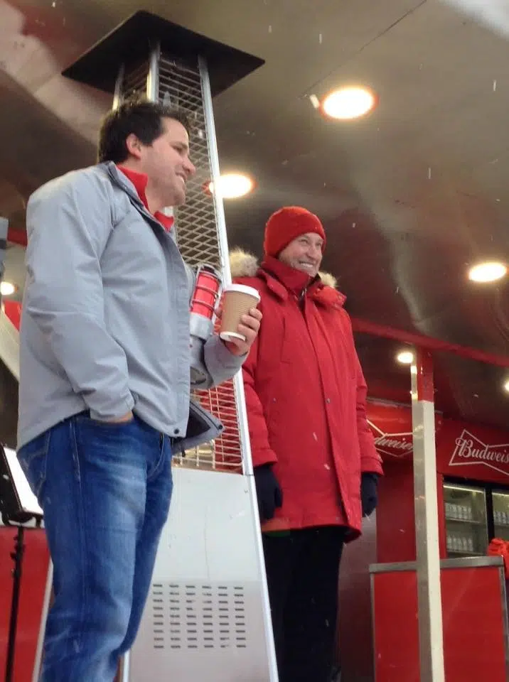 Plaster Rock “The Great One” Visits World Pond Hockey Championships