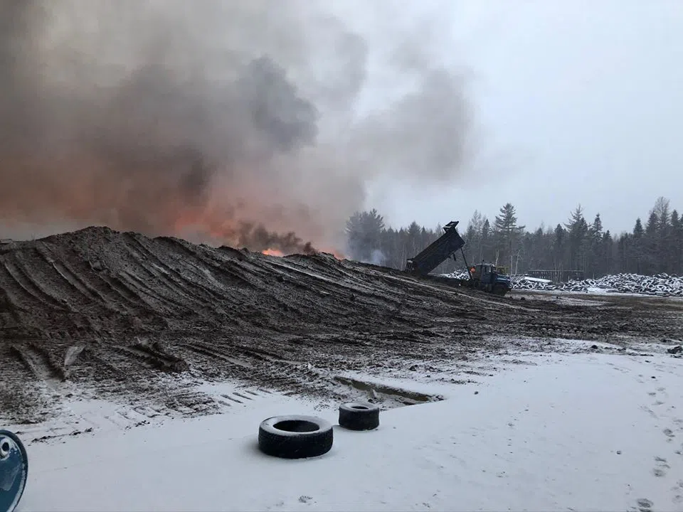Fire Still Burning At Minto Tire Recycling Facility 91.9 The Bend