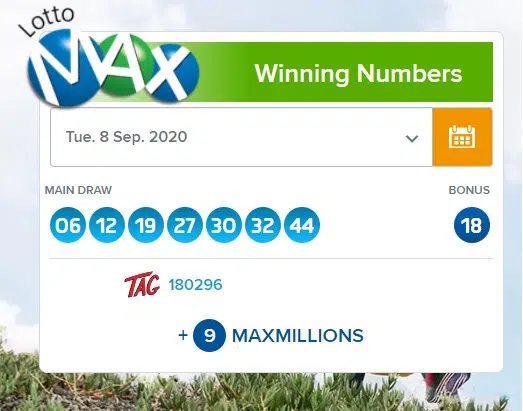 alc winning numbers for lotto max