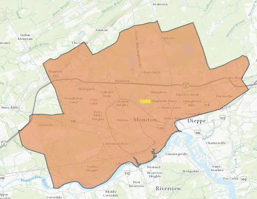 1000 Greater Moncton residents affected by power outage  