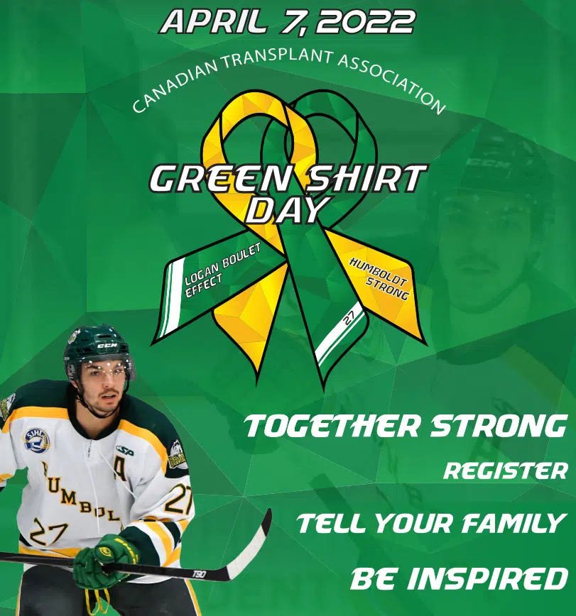 Third annual Green Shirt Day in honour of Humboldt Broncos