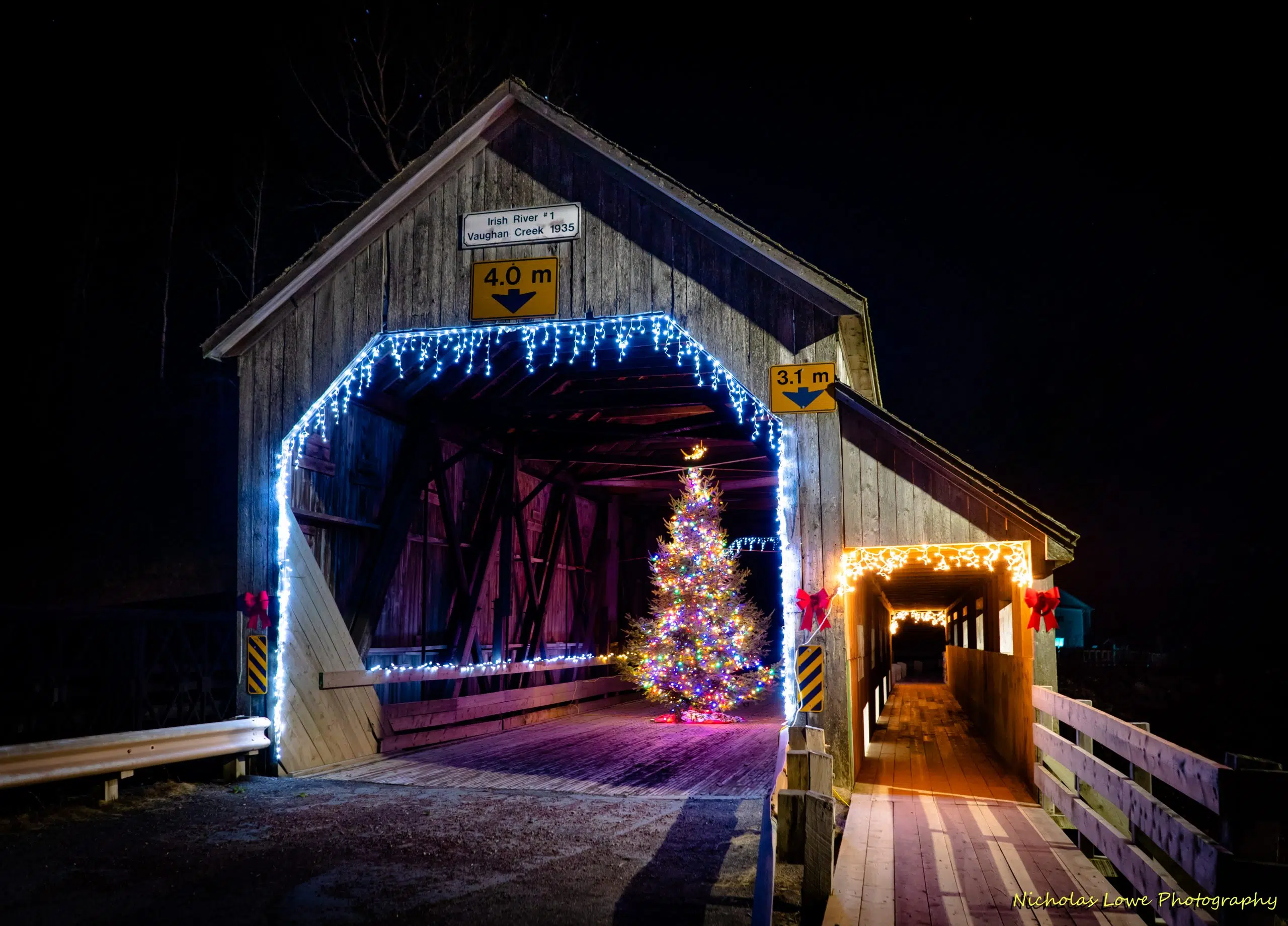 Covered Bridge Now Home To Christmas Tree | 97.3 The Wave