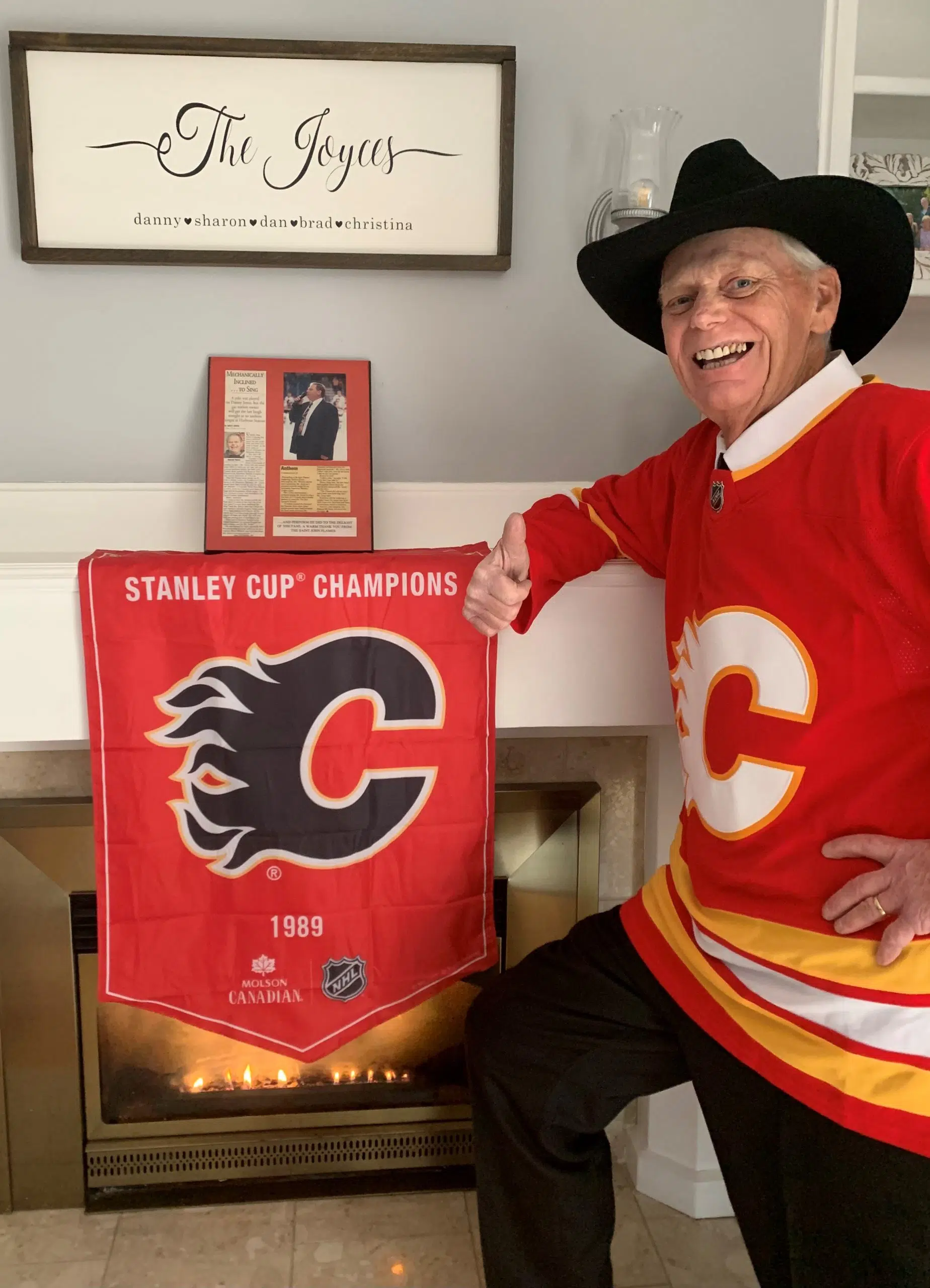 Danny Joyce Fulfils Dream, Sings National Anthem At Saddledome