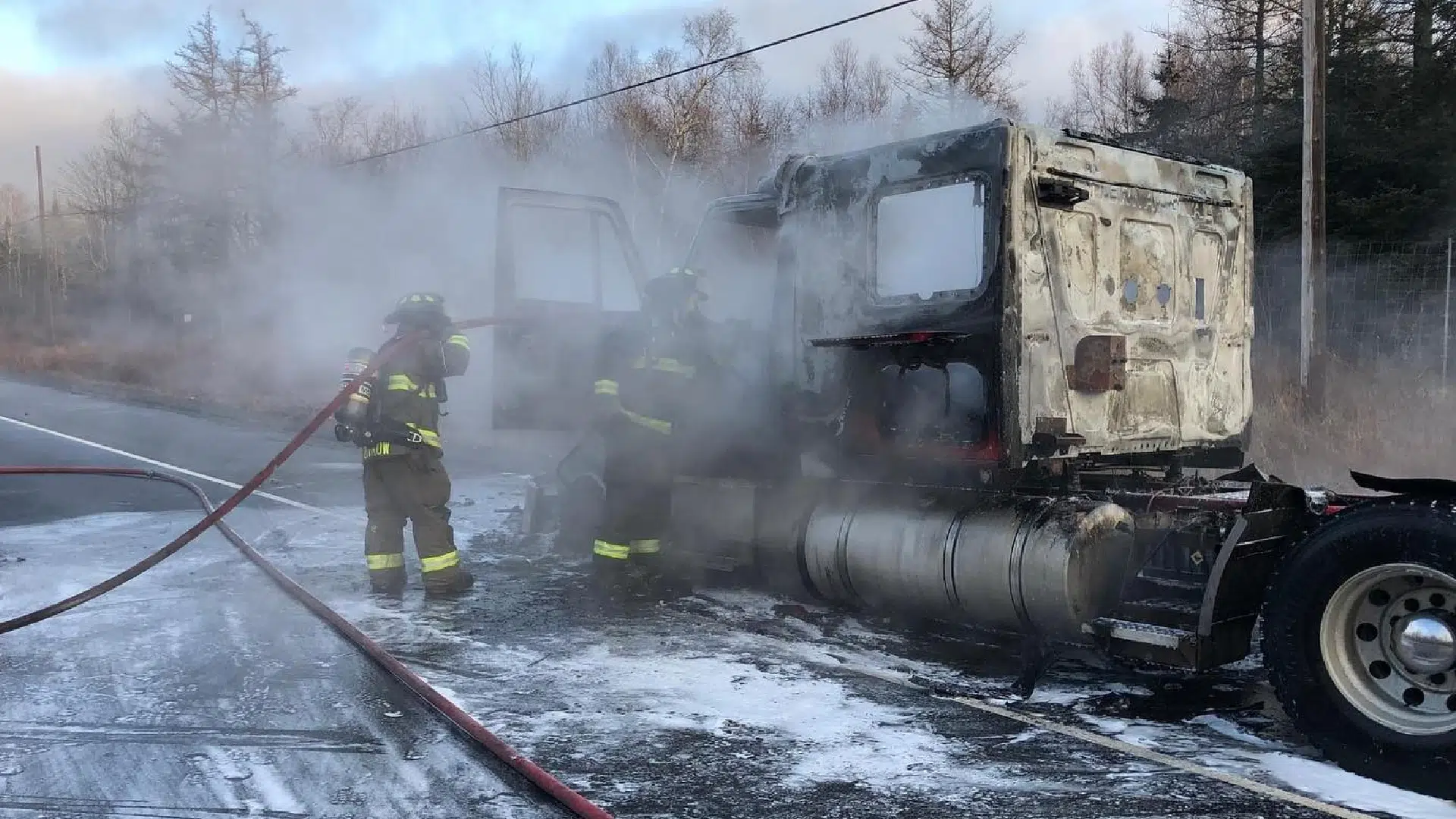 Route 7 Reopens After Transport Truck Fire